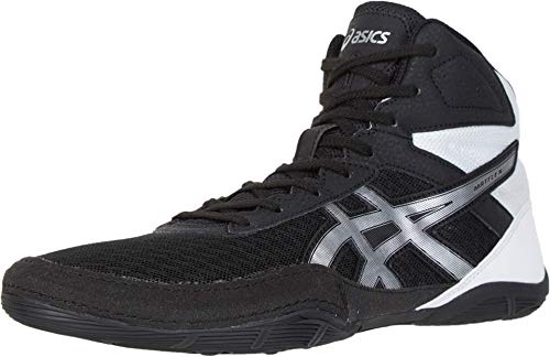 ASICS Men's Matflex 6 Wrestling Shoes, 11.5M, Black/Silver