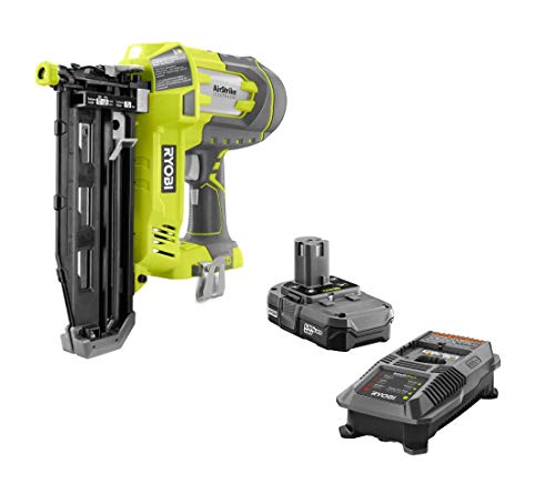 Ryobi 18V One+ Airstrike 16-Gauge 3/4'-2-1/2' Cordless Finish Nailer P325 - Battery & Charger Included