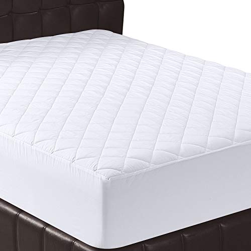 Utopia Bedding Quilted Fitted Mattress Pad (Full) - Mattress Cover Stretches up to 16 Inches Deep - Mattress Topper