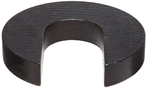 Steel Slotted Washer, Black Oxide Finish, #4 Hole Size, 0.406' ID, 1.750' OD, 0.375' Nominal Thickness, Made in US