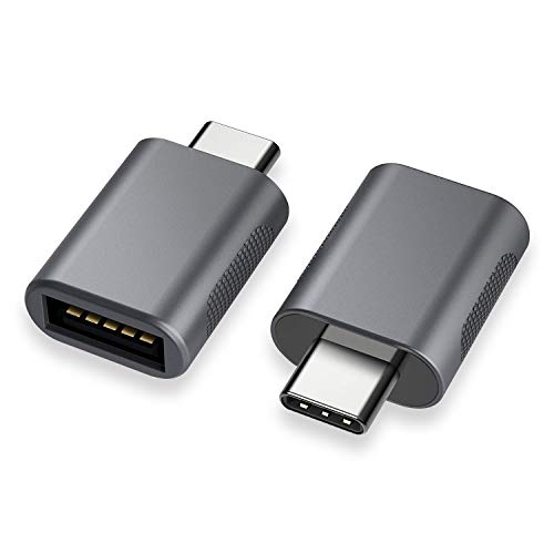 nonda USB C to USB Adapter(2 Pack),USB-C to USB 3.0 Adapter,USB Type-C to USB,Thunderbolt 3 to USB Female Adapter OTG for MacBook Pro2019,MacBook Air 2020,iPad Pro 2020,More Type-C Devices(Space Gray)