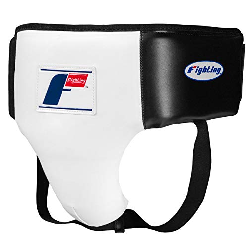 Fighting Deluxe Groin Ab Protector 2.0, White/Black, X-Large