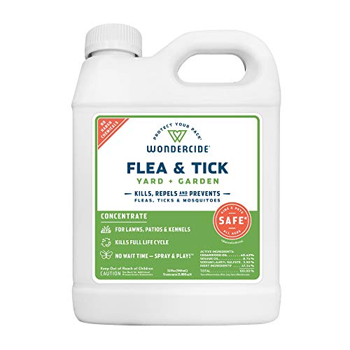 Wondercide Natural Products - Yard Flea, Tick and Mosquito Spray – Mosquito and Insect Killer, Treatment, and Repellent – Safe for Pets, Plants, Kids - 32 oz