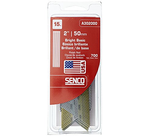 Senco A302000 15 Gauge by 2' Bright Basic Finish Nail