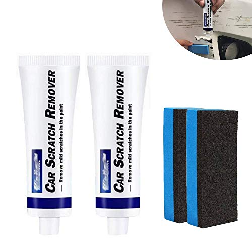 Professional Car Scratch Repair Agent Buy 1 Get Grinding Sponge, Auto Body Compound Polishing Grinding Paste Paint Care Set, Easily Repair Paint Scratches, Swirl, Marks, Water Spots, Blemish