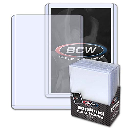 BCW (25) Brand Trading Card Toploaders - Rigid Plastic Sleeves - TCSVTH