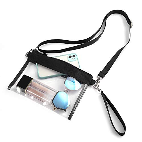 Clear Bags for Women Clear Purse Clear Crossbody Bag NFL,NCAA Stadium Approved for Work Sporting Event