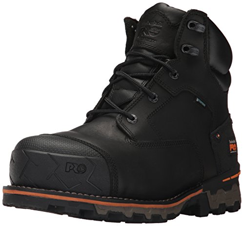 Timberland PRO Men's Boondock 6' Composite Toe Waterproof Industrial & Construction Shoe, Black Full Grain Leather, 11 W US