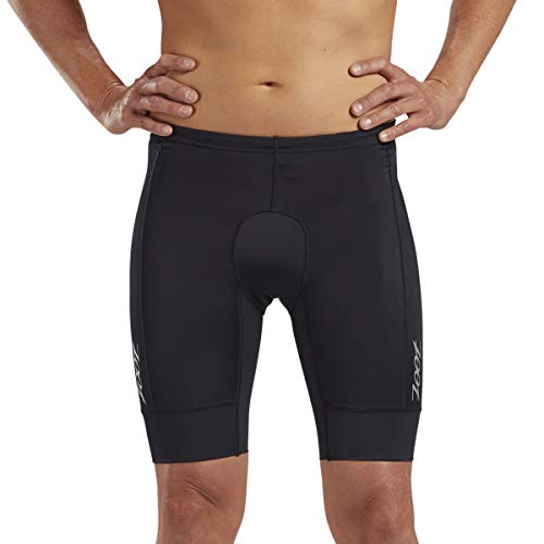 Zoot Core Mens 9-Inch Tri Shorts - Performance Triathlon Shorts with Endura Fabric and Hip Holster Pockets (Black, Medium)