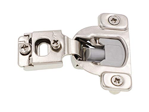 DECOBASICS Face Frame Cabinet Cupboard Door Hinges (50-Pack), ½ Inch Overlay. Quiet Soft Close Technology with Built-in Dampers. 3-Way Adjustability for Easy Installation. Heavy Duty Steel.