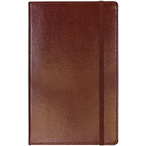 C.R. Gibson Brown Bonded Leather Journal, 5'' x 8.2''