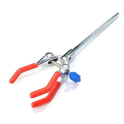 Hfs (R) 3 Prong Clamp ?Extension Lab Clamp, 3 PVC Coated Finger, Zinc-Alloy, Single Adjust 0-70mm?Large Size 3 Prong labware Lab Clamp