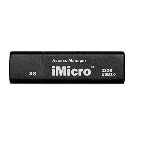 iMicro USB 3.0 Password Protection Flash Drive Sliver Grade 32GB(Black)