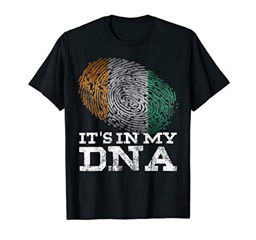 It's In My DNA Ivory Coast Cote d'Ivoire Gifts Ivorian Flag T-Shirt