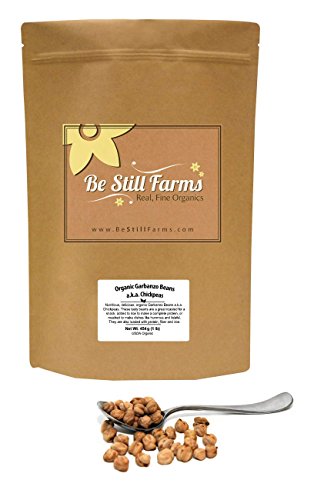 Be Still Farms Organic Garbanzo Beans (5lb) Organic Dried Chickpeas, Chick Peas Organic - Bulk Chickpeas - Make Chickpea Tofu, Non GMO Beans for Tahini, Vegan Garbanzo Beans Bulk, Dry Beans Bulk