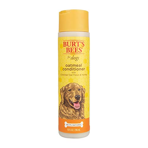 Burt's Bees for Dogs Natural Oatmeal Conditioner with Colloidal Oat Flour and Honey | Puppy and Dog Shampoo, 10 Ounces