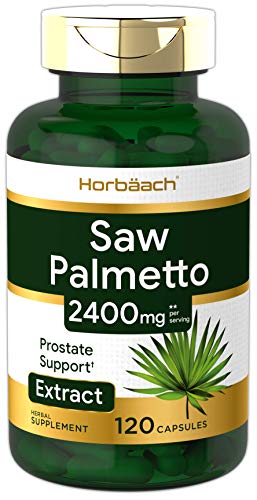 Saw Palmetto Extract | 2400mg | 120 Capsules | Prostate Supplement for Men | Gluten Free | from Saw Palmetto Berries | by Horbaach
