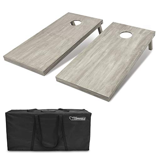GoSports 4'x2' Regulation Size Wooden Cornhole Boards Set - Includes Carrying Case