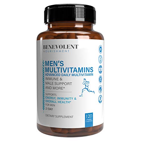 Multivitamin for Men - Supports Energy & Overall Male Health - Essential Daily Vitamins for Men, Biotin, Magnesium, Zinc & Antioxidant for Immune Health - Non-GMO Men Multivitamin Supplement, 120 Caps