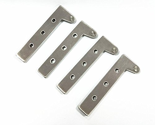 Antrader 360 Degree Rotatable Pivot Hinge for Window or Door Pack of 4
