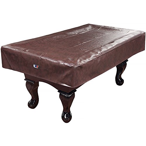 GSE Games & Sports Expert 7'/8'/9' Heavy Duty Leatherette Billiard Pool Table Cover (Several Colors Available) (8ft/Brown)