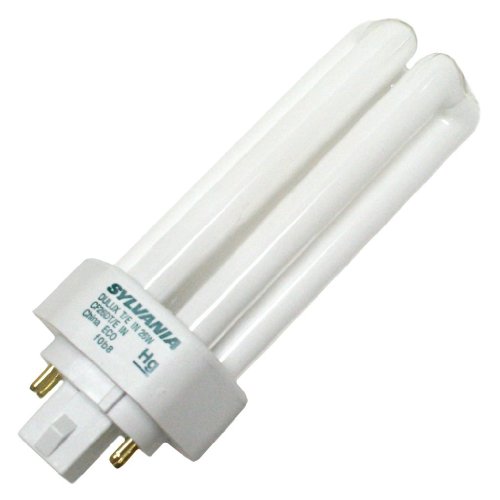 (10 Pack) Sylvania 20882 CF26DT/E/IN/841/ECO 26-Watt 4100K 4-Pin Triple Tube Compact Fluorescent Lamp