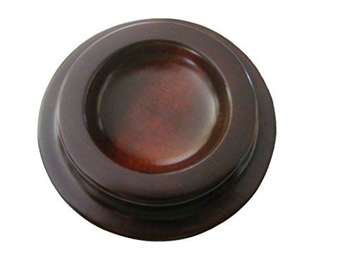 Hardwood Piano Caster Cups in Walnut - 3.5 inches (Set of 4)