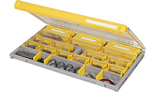 Plano Edge Master Terminal Tackle Storage | Premium Tackle Organization with Rust Prevention, Clear/Yellow, One-Size