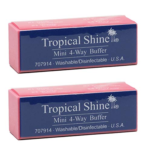 Tropical Shine Mini 4-Way Nail Buffer Block 2 piece