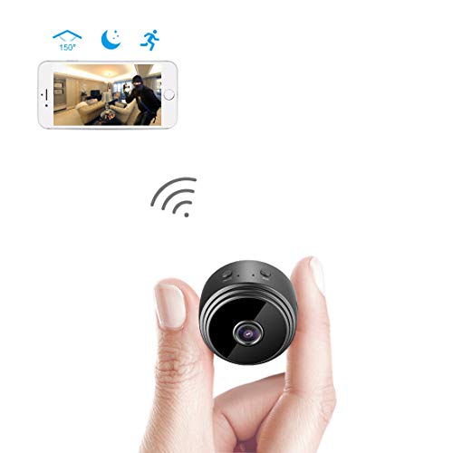 AREBI Spy Camera Wireless Hidden WiFi Mini Camera HD 1080P Portable Home Security Cameras Covert Nanny Cam Small Indoor Outdoor Video Recorder Motion Activated Night Vision A10 Plus [2020 Version]
