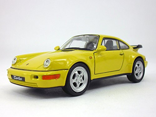 Welly 4.5 inch 911 / 964 Turbo Scale Diecast Model Yellow