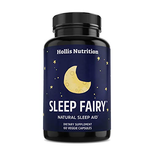 Sleep Fairy Natural Sleep Aid | Non-Habit Forming | Anxiety & Insomnia Relief Supplement | Herbal Sleeping Pills for Adults w/Valerian Root, GABA, L-Theanine, Magnesium, Melatonin | 60 Vegan Caps