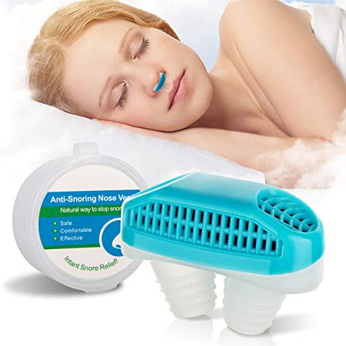 Anti Snoring Devices[Upgrade 2-in-1]Snoring Solution Snore Stopper Nose Vents Plugs Clip Air Purifier,Anti Snoring Devices Stop Snoring Sleep Aid Nasal Dilator Snore Reducing Aids for Men Women