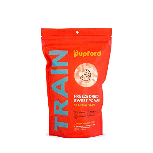 Freeze-Dried Training Treats for Dogs, 450 Treats Per Bag, Low Calorie, The Perfect High Value Training Reward (Comes in Beef Liver & Sweet Potato) (Sweet Potato)