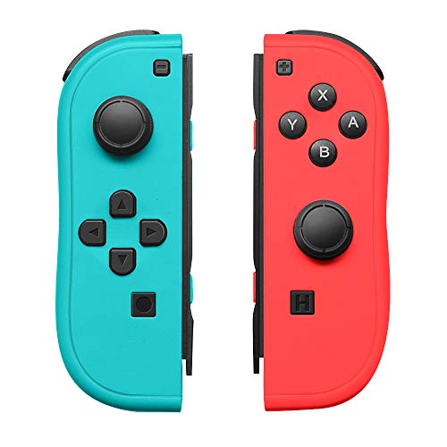 Joy-Con Controller Replacement for Nintendo Switch,Left and Right Controllers with Straps Support Wake-up Function (Blue and Red)