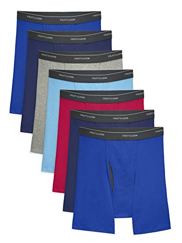 Fruit of the Loom Men's CoolZone Boxer Briefs, 7 Pack - Assorted Colors, X-Large