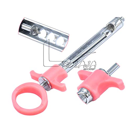 LAJA Imports Pink One Ring Dental Self Aspirating Syringe 1.8mL Anesthetic Syringe 1 Piece Solid Plastic Handle