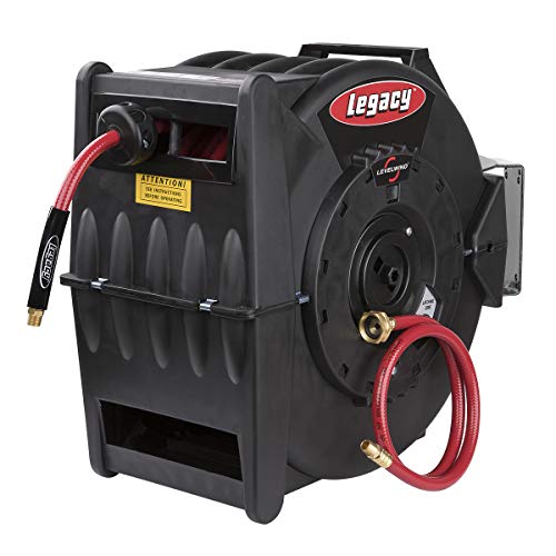 Legacy Levelwind Retractable Air Hose Reel, 3/8 in. x 100 ft, PVC - L8310