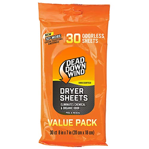 Dead Down Wind Dryer Sheets (15 Count, Unscented)