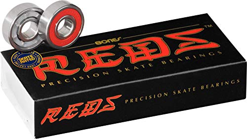 Bones Bearings Reds Skate Bearings (8mm, 16-Pack)