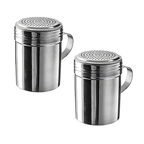 10 oz Stainless Steel Dredge with Handle (Pack of 2)