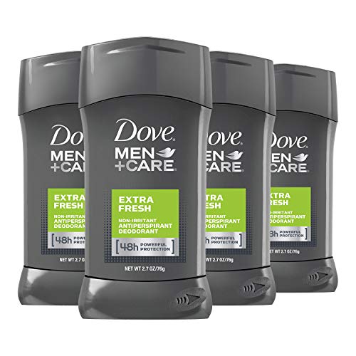 Dove Men+Care Antiperspirant Deodorant 48-Hour Wetness Protection Extra Fresh Non-Irritant Deodorant for Men 2.7 oz, 4 Count