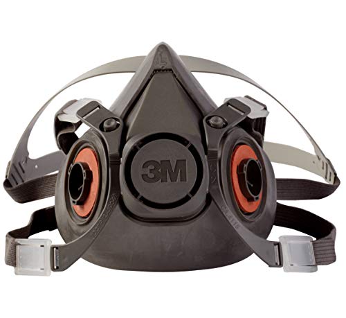 3M Half Facepiece Reusable Respirator 6300, Gases, Vapors, Dust, Paint, Cleaning, Grinding, Sawing, Sanding, Welding, Large