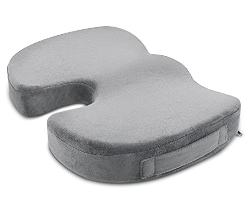 ANTEQI Memory Foam Seat Cushion for Office Chair Car Seat Wheelchair Aircraft Multipurpose Back Pain Relief Sciatica