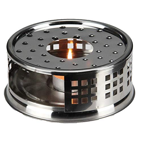 Teabloom Tea Warmer - Stainless Steel Teapot Warmer with Tea Light Candle