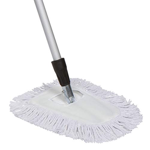 Tidy Tools 10 Inch Cotton Dust Mop with Extendable Handle and Metal Frame (60'' Extendable Metal Handle)
