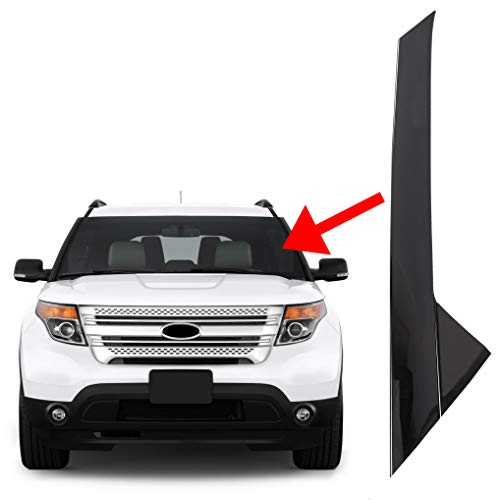 A-Pillar Front Molding Windshield Outer Trim Inner Replacement for BB5Z-7803145-AA, BB5Z-7803137-AB W/Side Tape For 2011-2019 Ford Explorer 4 Door Utility (Left)