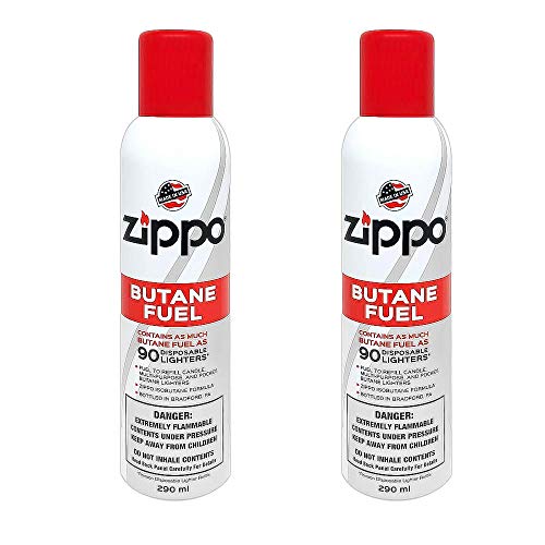 Zippo Butane Fuel, 5.82 oz, 2 Pack