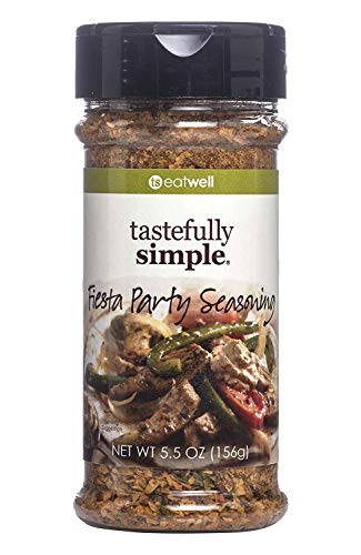 Tastefully Simple Fiesta Party Mexican Seasoning, No MSG, Great For Tacos, Fajitas and Dips - 5.5 oz