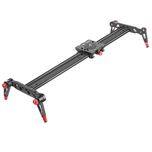 Neewer Aluminum Alloy Camera Track Slider Video Stabilizer Rail with 4 Bearings for DSLR Camera DV Video Camcorder Film Photography, Loads up to 17.5 pounds/8 kilograms (60cm)